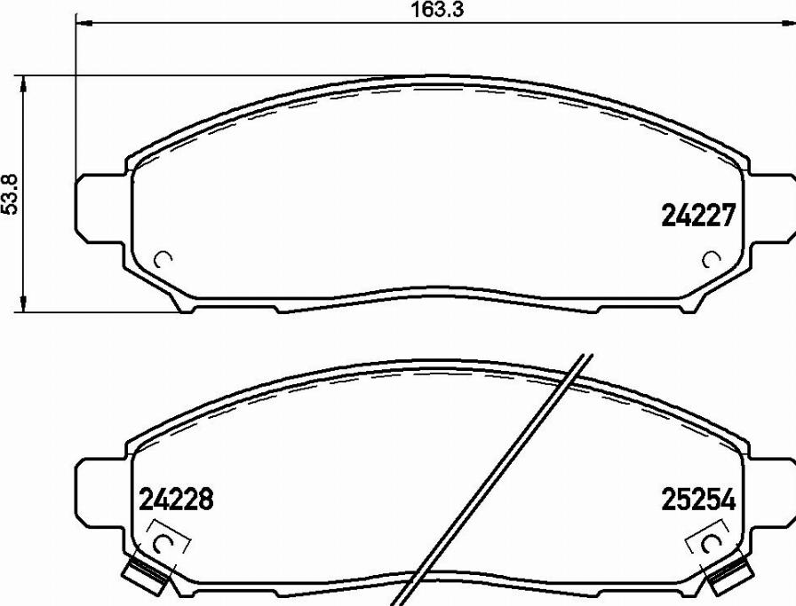 Brembo P 56 096E - Brake Pad Set, disc brake autospares.lv