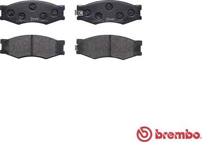 Brembo P 56 056 - Brake Pad Set, disc brake autospares.lv