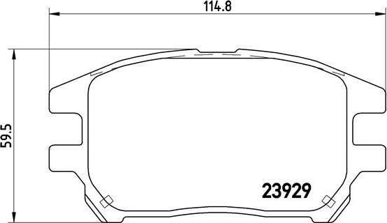 Brembo P 56 050 - Brake Pad Set, disc brake autospares.lv