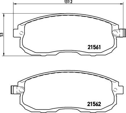 Brembo P 56 065 - Brake Pad Set, disc brake autospares.lv