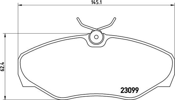 Brembo P 56 061 - Brake Pad Set, disc brake autospares.lv