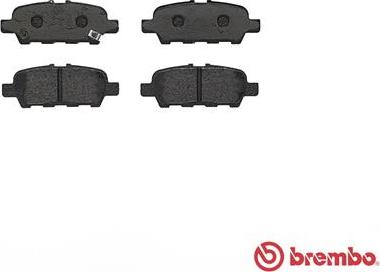 Brembo P 56 068 - Brake Pad Set, disc brake autospares.lv