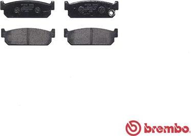 Brembo P 56 067 - Brake Pad Set, disc brake autospares.lv