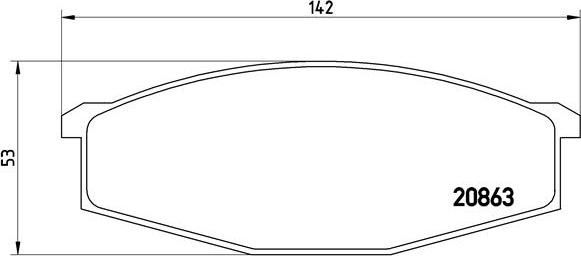 Brembo P 56 015 - Brake Pad Set, disc brake autospares.lv