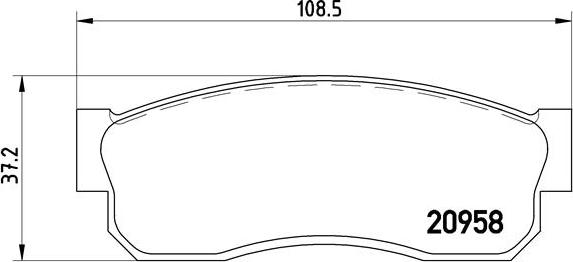 Brembo P 56 011 - Brake Pad Set, disc brake autospares.lv