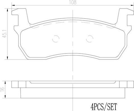 Brembo P56013N - Brake Pad Set, disc brake autospares.lv