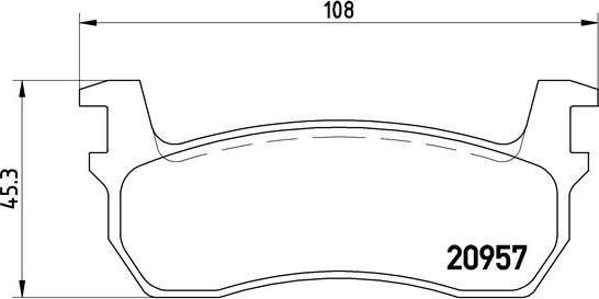 Brembo P 56 013 - Brake Pad Set, disc brake autospares.lv