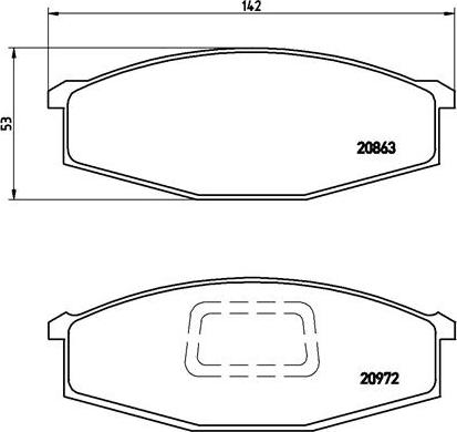 BENDIX 572362 - Brake Pad Set, disc brake autospares.lv