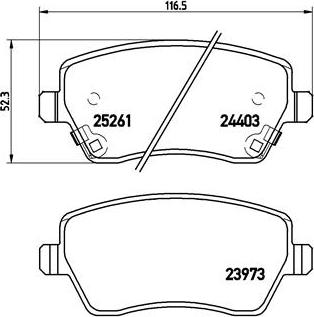 Brembo P 56 086 - Brake Pad Set, disc brake autospares.lv