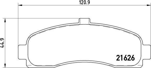 Brembo P 56 031 - Brake Pad Set, disc brake autospares.lv