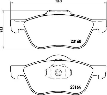 Brembo P 56 037 - Brake Pad Set, disc brake autospares.lv