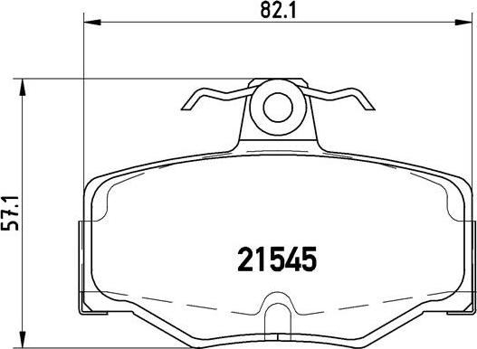 Brembo P 56 024 - Brake Pad Set, disc brake autospares.lv