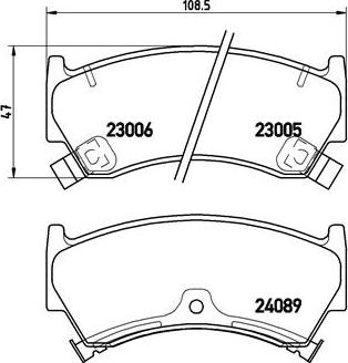 Brembo P 56 026 - Brake Pad Set, disc brake autospares.lv