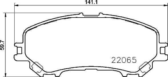 Brembo P 56 100 - Brake Pad Set, disc brake autospares.lv