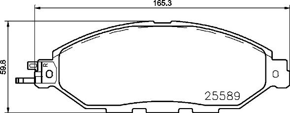 Brembo P 56 103 - Brake Pad Set, disc brake autospares.lv