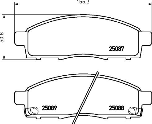 Brembo P 56 102 - Brake Pad Set, disc brake autospares.lv