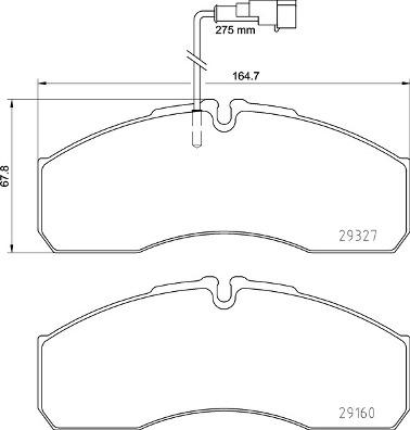 Brembo P 56 123 - Brake Pad Set, disc brake autospares.lv