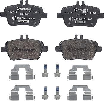 Brembo P 50 091X - Brake Pad Set, disc brake autospares.lv