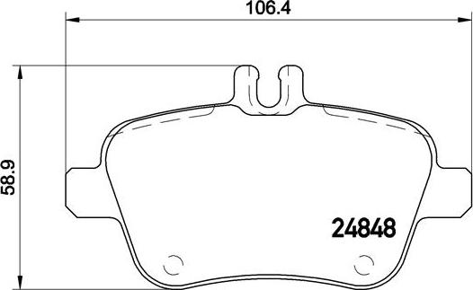 Brembo P 50 091 - Brake Pad Set, disc brake autospares.lv