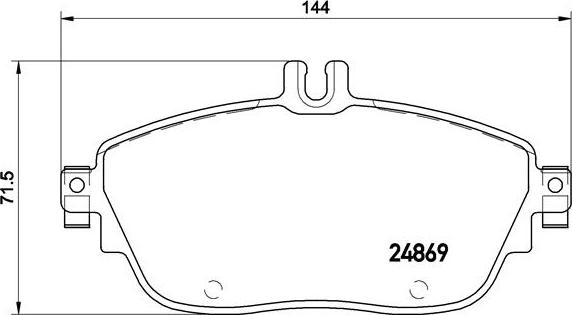 Brembo P 50 093 - Brake Pad Set, disc brake autospares.lv