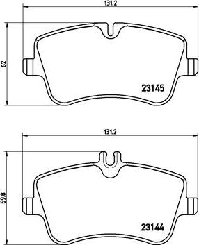 Brembo P 50 045X - Brake Pad Set, disc brake autospares.lv