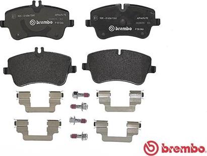 Brembo P 50 046 - Brake Pad Set, disc brake autospares.lv