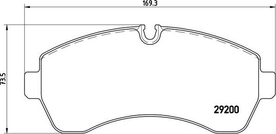 Brembo P 50 059 - Brake Pad Set, disc brake autospares.lv