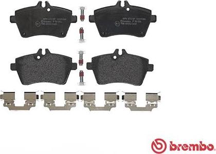 Brembo P 50 054 - Brake Pad Set, disc brake autospares.lv