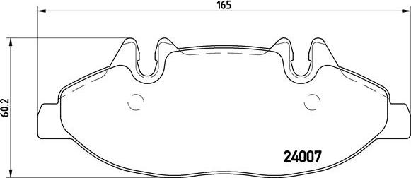 Brembo P 50 050 - Brake Pad Set, disc brake autospares.lv