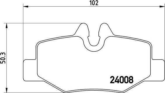 Brembo P 50 051 - Brake Pad Set, disc brake autospares.lv