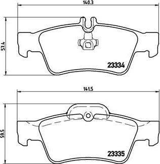 Brembo P 50 052 - Brake Pad Set, disc brake autospares.lv