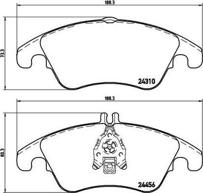 Brembo P 50 069 - Brake Pad Set, disc brake autospares.lv