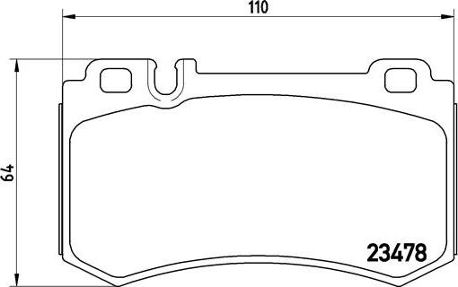 Brembo P 50 061 - Brake Pad Set, disc brake autospares.lv