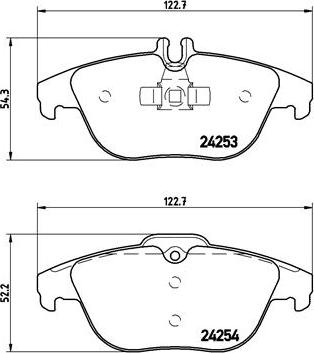 Brembo P 50 068X - Brake Pad Set, disc brake autospares.lv