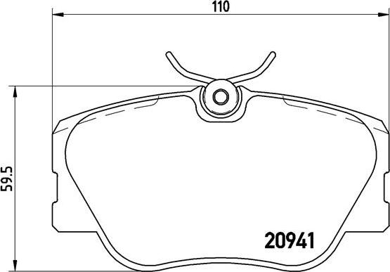 Brembo P 50 008 - Brake Pad Set, disc brake autospares.lv