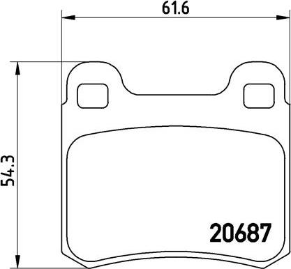 Brembo P 50 007 - Brake Pad Set, disc brake autospares.lv