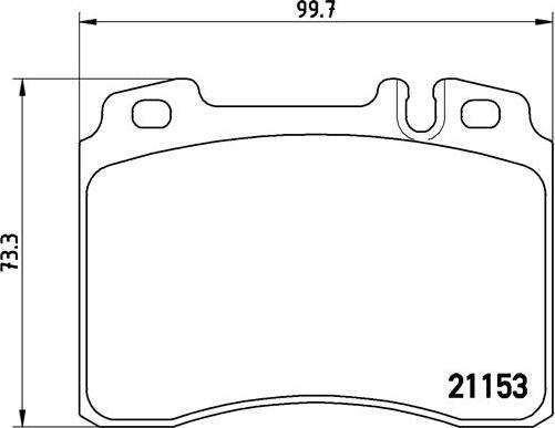 Brembo P 50 010 - Brake Pad Set, disc brake autospares.lv