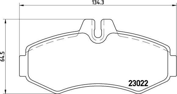 Brembo P 50 031 - Brake Pad Set, disc brake autospares.lv