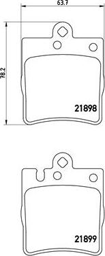 Brembo P 50 033 - Brake Pad Set, disc brake autospares.lv