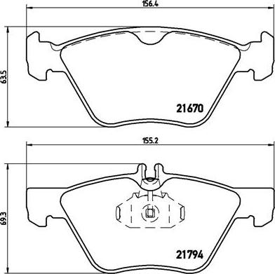 Brembo P 50 026 - Brake Pad Set, disc brake autospares.lv