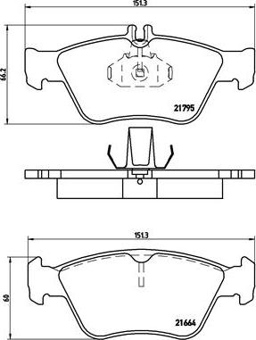 Brembo P 50 023 - Brake Pad Set, disc brake autospares.lv