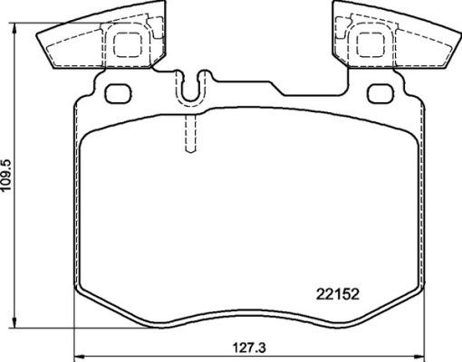 Brembo P 50 159 - Brake Pad Set, disc brake autospares.lv