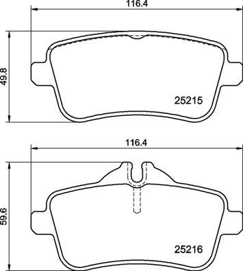 Brembo P 50 156 - Brake Pad Set, disc brake autospares.lv