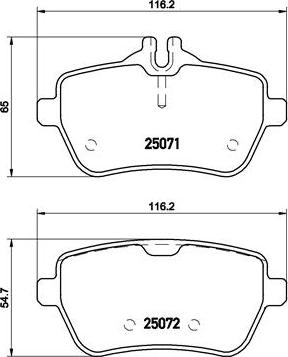 Brembo P 50 103 - Brake Pad Set, disc brake autospares.lv