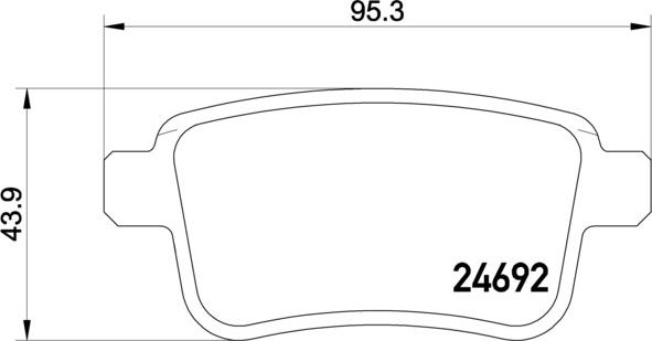 Brembo P 50 107 - Brake Pad Set, disc brake autospares.lv