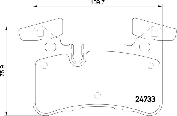 Brembo P 50 110 - Brake Pad Set, disc brake autospares.lv