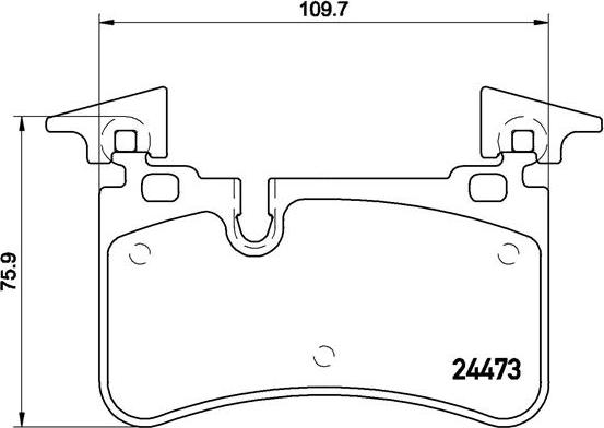 Brembo P 50 113 - Brake Pad Set, disc brake autospares.lv