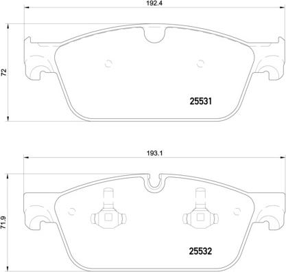 Brembo P 50 112 - Brake Pad Set, disc brake autospares.lv