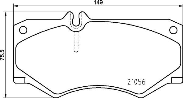 Brembo P 50 134 - Brake Pad Set, disc brake autospares.lv