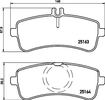 Mercedes-Benz 0004204704 - Brake Pad Set, disc brake autospares.lv